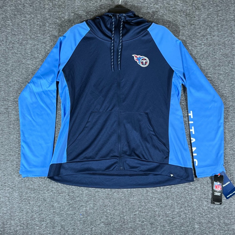 Tennessee Titans NFL Fanatics Women's XL Full‎ Zip Hoodie Pullover Activewear